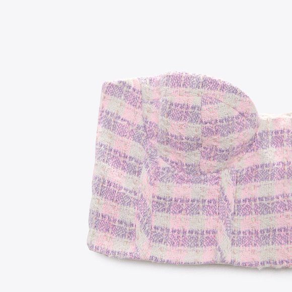 NWT - Zara Corsetry-Inspired Textured Top - Picture 4 of 5